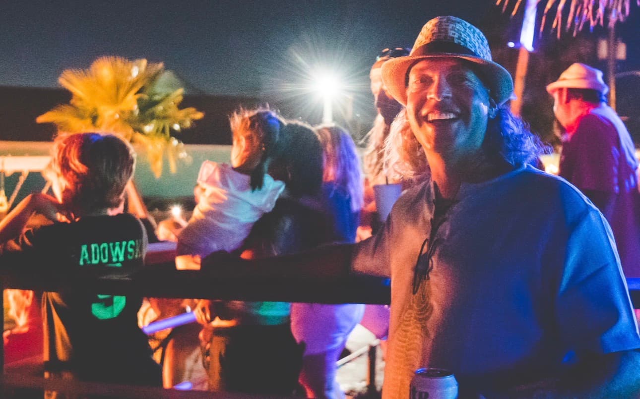 Bron's Backyard party scene